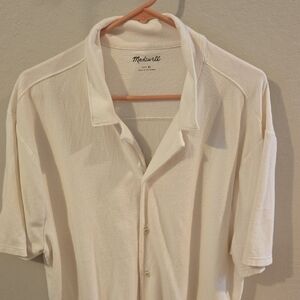 Madewell Men's Button Down Cream Shirt